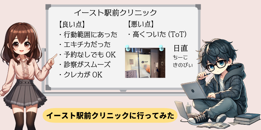 AGA薄毛医療ナビーイースト駅前クリニック 評判