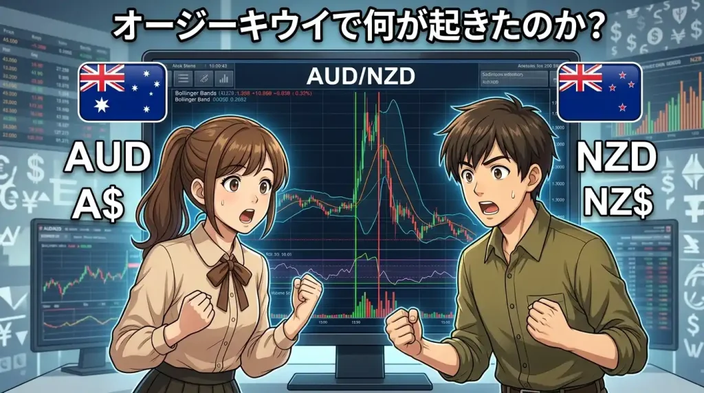 オージーキウイ（AUD/NZD）で何が起きたのか？相場の変化を整理