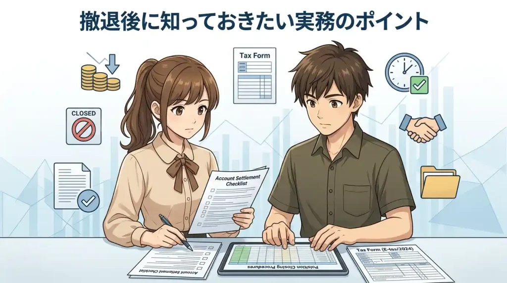 撤退後に知っておきたい実務のポイント