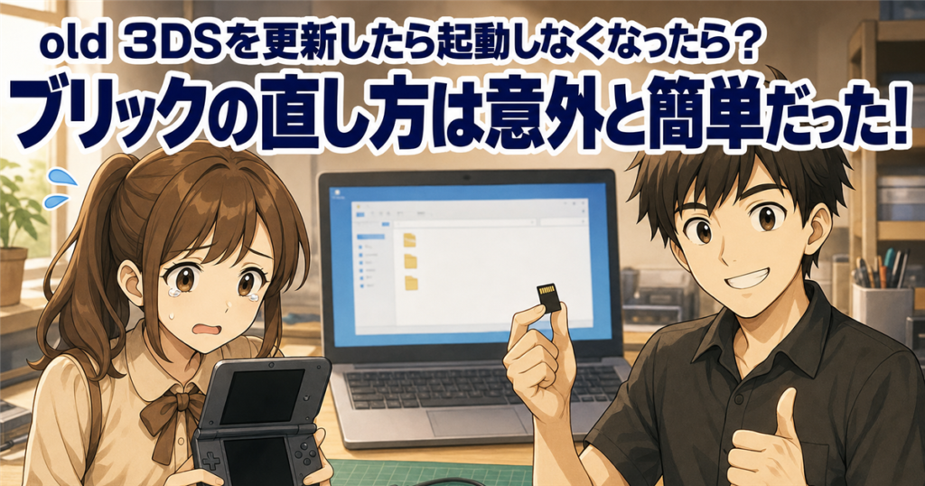 old 3DSを更新したら起動しなくなったら？ブリックの直し方は意外と簡単だった！