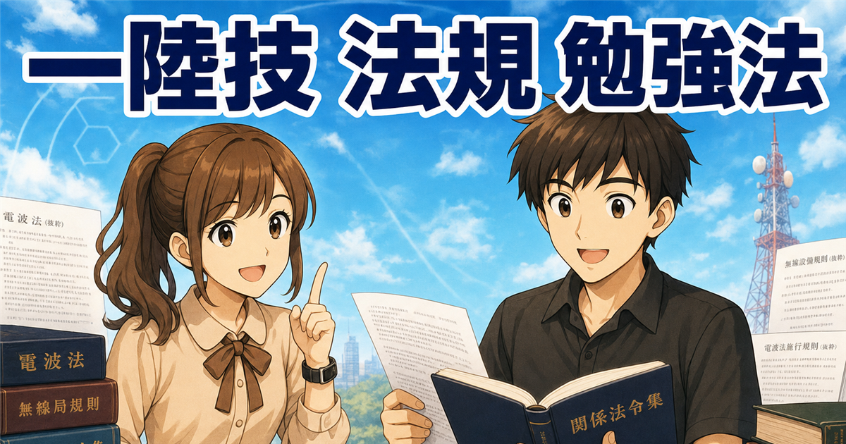 一陸技・法規の勉強法｜計算なしの得点源に変える「慣れ」の攻略法