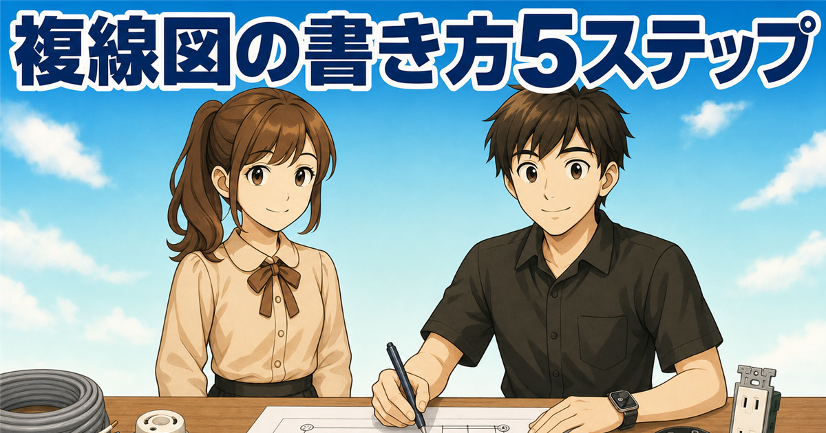 第二種電気工事士 複線図の書き方5ステップ｜合格者が教えるコツとよくある間違い