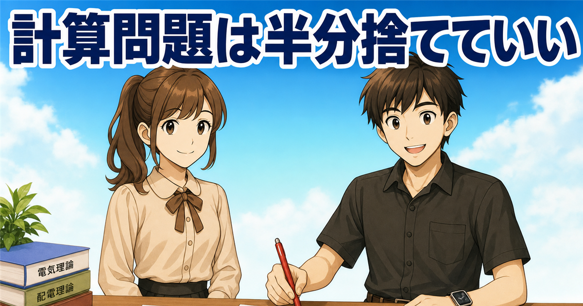 第二種電気工事士の計算問題は捨てていい？有資格者が教える「半分捨てる」線引きと最低限取る頻出パターン