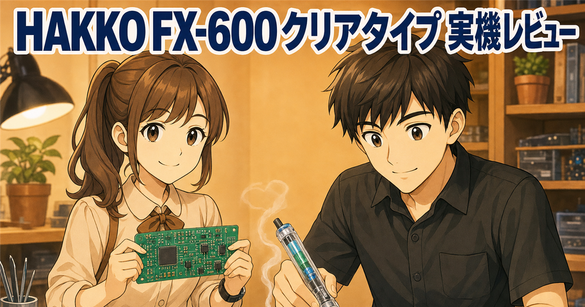 HAKKO FX-600レビュー|クリアタイプを実機で使った正直な感想