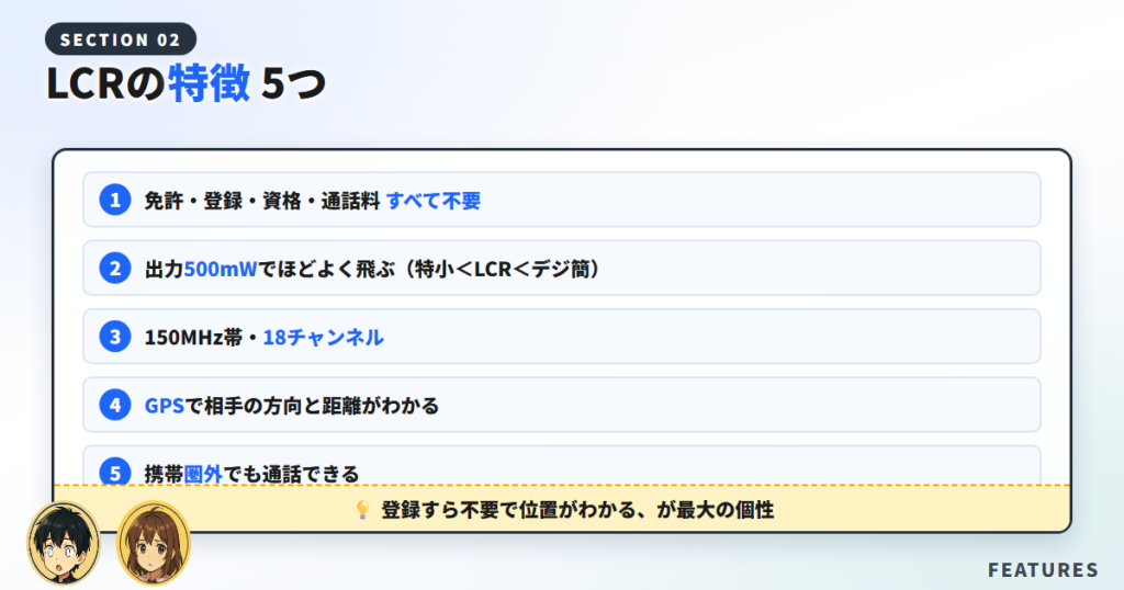 LCRの特徴(5つのポイント)