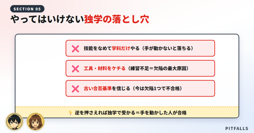 やってはいけない独学の落とし穴