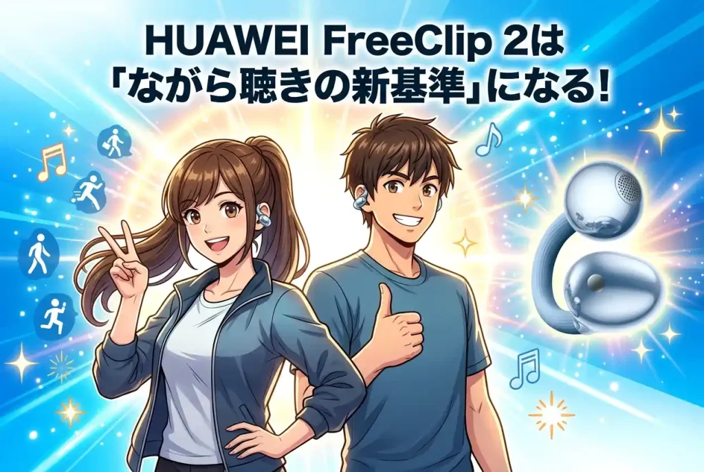 まとめ|HUAWEI FreeClip 2は「ながら聴きの新基準」になる!