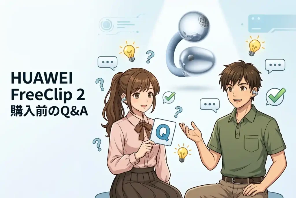HUAWEI FreeClip 2 購入前のQ&A