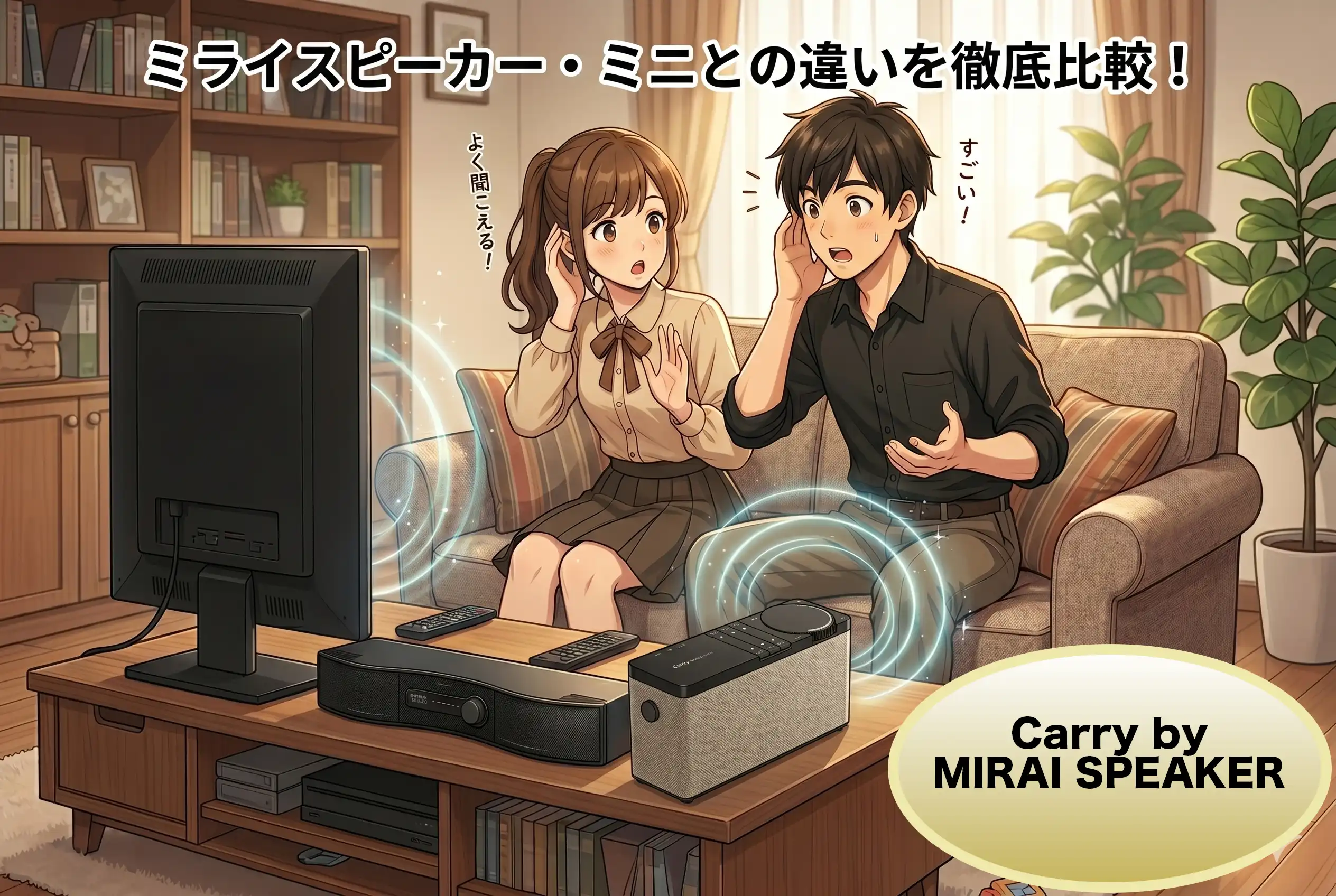 ミライスピーカー キャリーの口コミは？ミニとの違いを徹底比較！耳の遠い親に贈る価値があるか検証