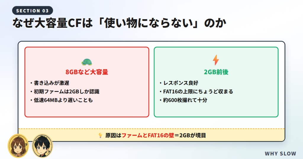 なぜD100で大容量CFは「使い物にならない」のか