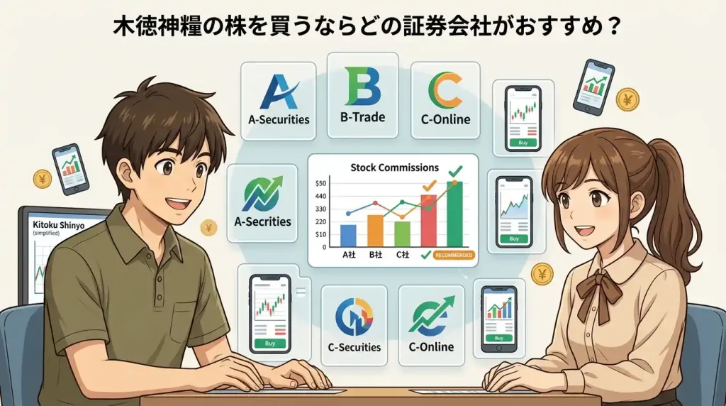 木徳神糧の株を買うならどの証券会社がおすすめ？