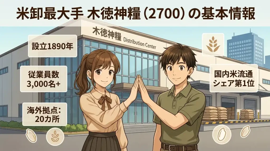 木徳神糧（2700）とは？米卸最大手の基本情報