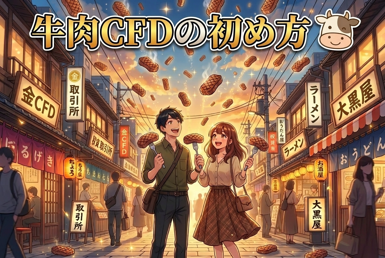 牛肉CFDとは?GMOクリック証券なら約190円から始められる!始め方をわかりやすく解説
