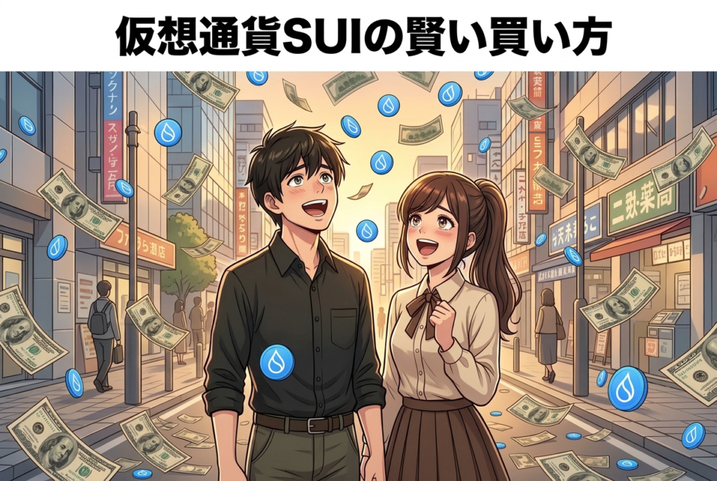 SUI（仮想通貨）の買い方【最新】投資歴20年きのぴぃが初心者向けに完全解説