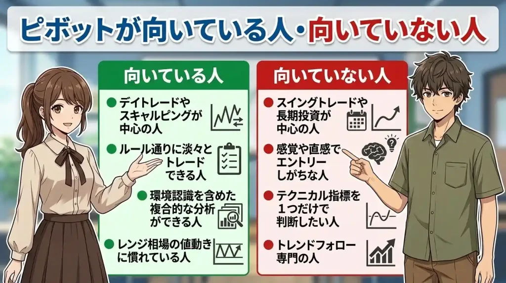 ピボットが向いている人・向いていない人
