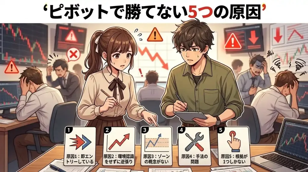 ピボットで勝てない5つの原因
