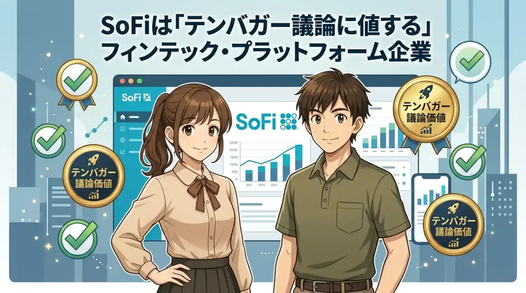 まとめ｜SoFiは「テンバガー議論に値する」フィンテック・プラットフォーム企業