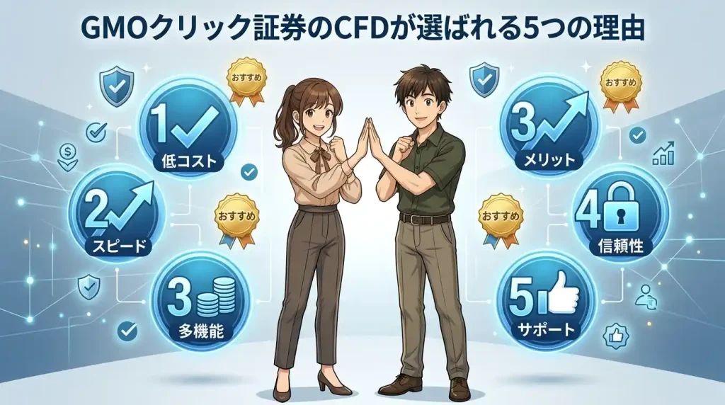 GMOクリック証券のCFDが選ばれる5つの理由