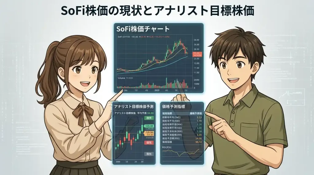 SoFi株価の現状とアナリスト目標株価