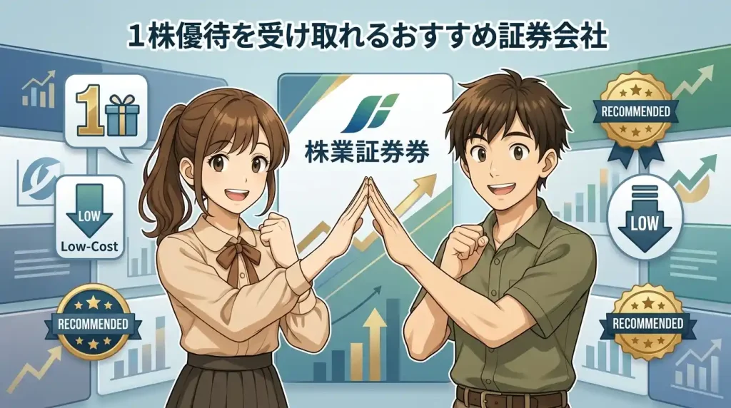 1株優待を受け取れるおすすめ証券会社