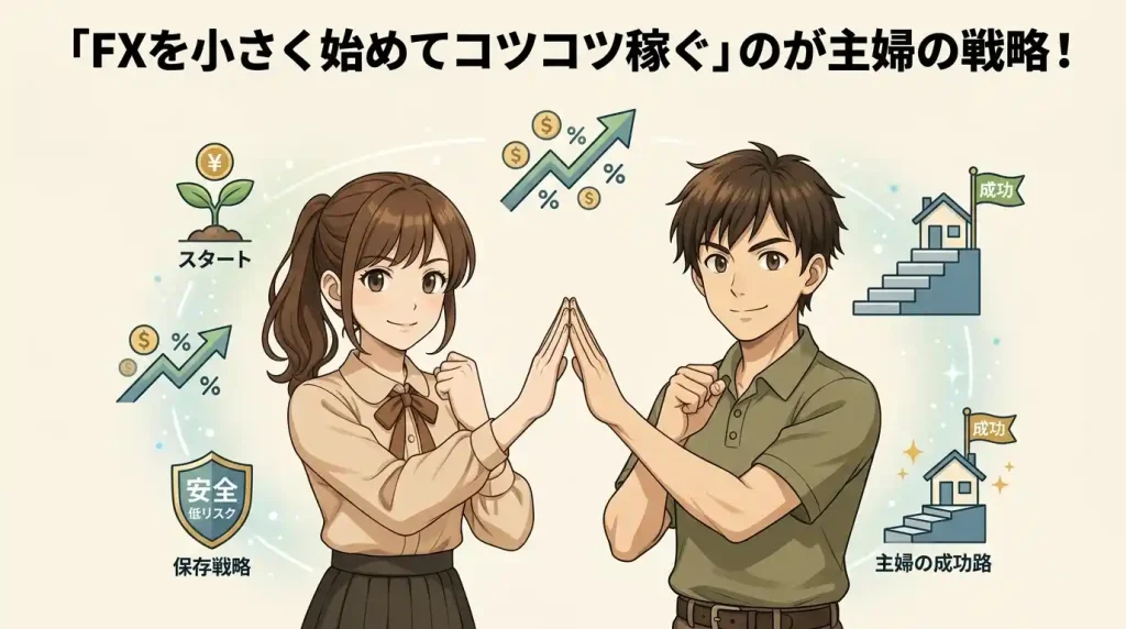主婦がFXで「小さく始めてコツコツ稼ぐ」ために