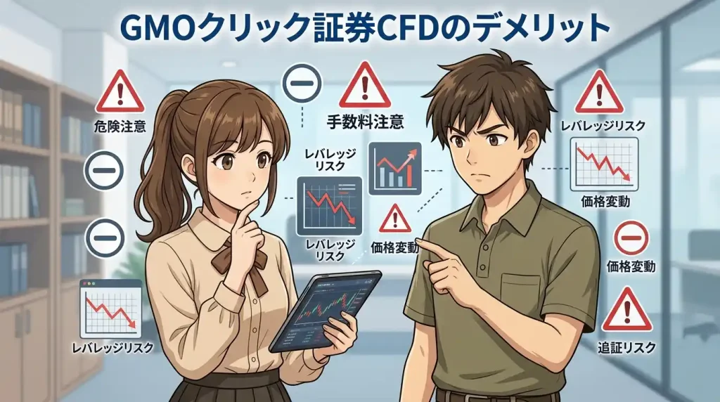 GMOクリック証券CFDのデメリット・注意点