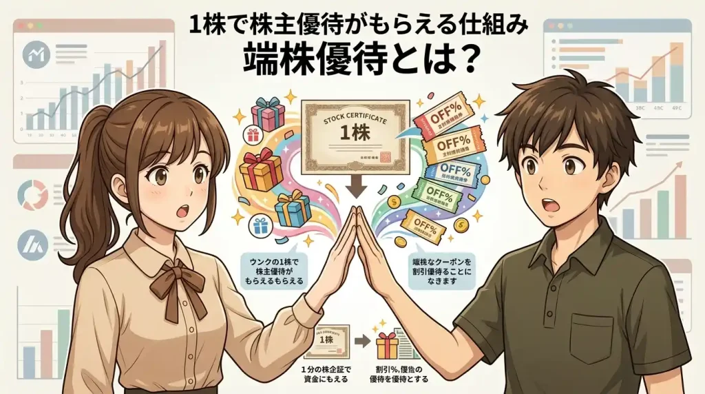 1株で株主優待がもらえる仕組み｜端株優待とは？