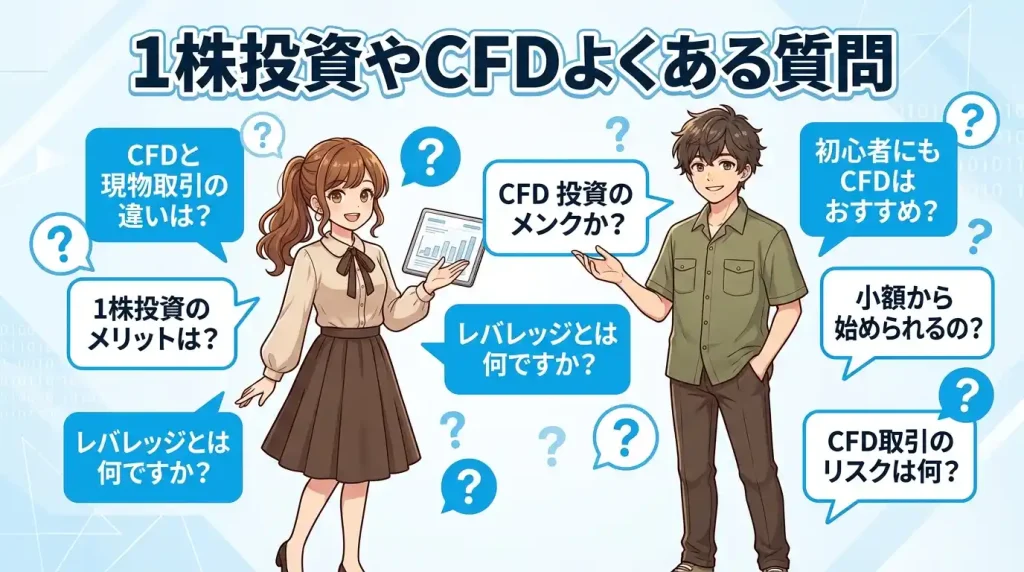 1株投資やCFDよくある質問（FAQ）