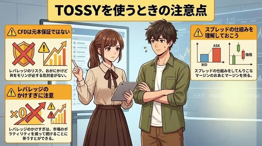 TOSSYを使うときの注意点