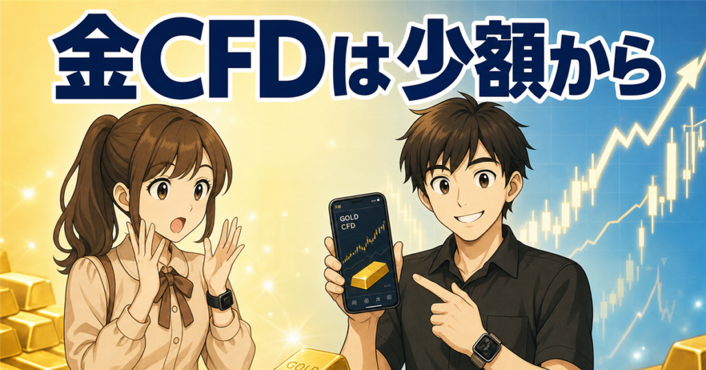 金CFDは少額・アプリで始められる｜必要資金とやさしい始め方を解説