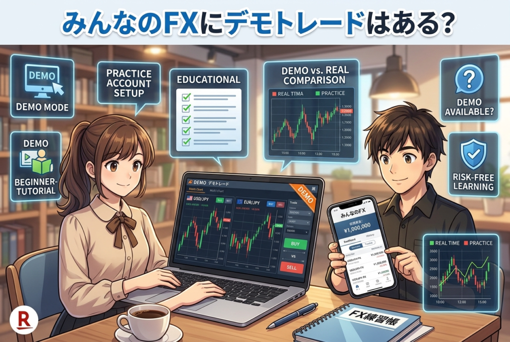 みんなのFXにデモトレードはある？やり方・スマホ対応・注意点を初心者向けに解説【最新版】
