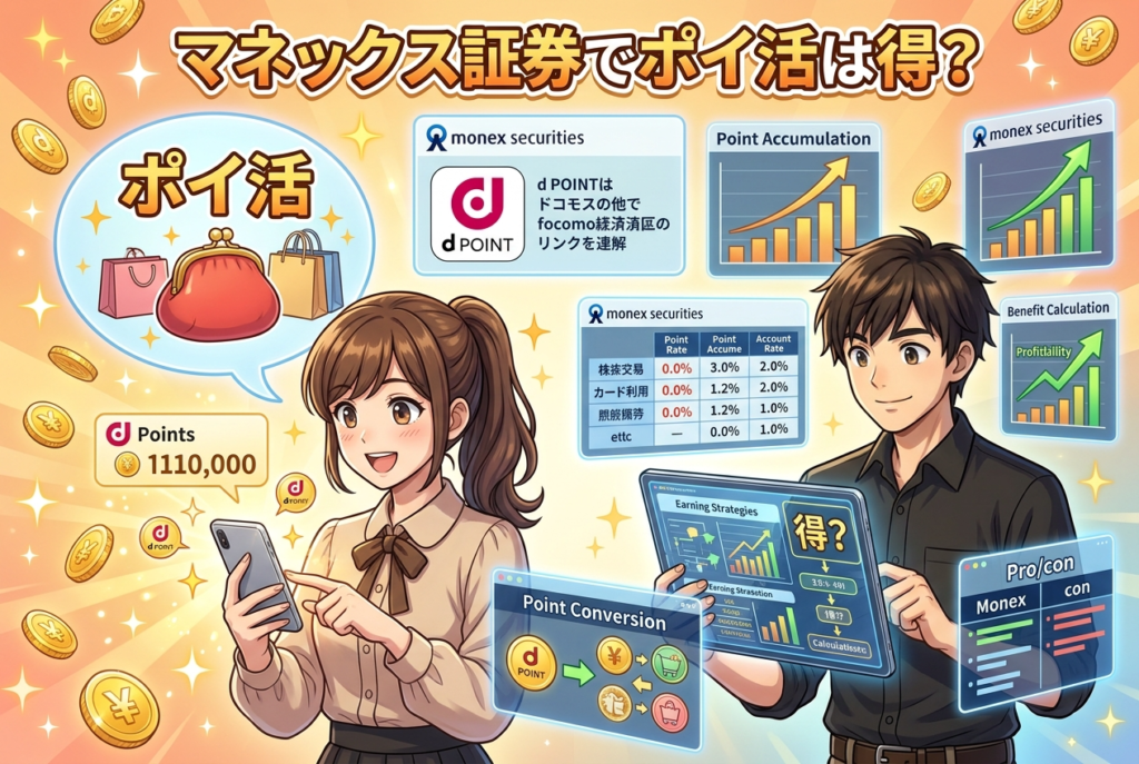 マネックス証券でポイ活は得？ポイントサイト経由と公式dポイント|どっちが正解か徹底比較【最新】