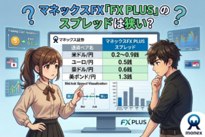 マネックスFX「FX PLUS」のスプレッドは狭い？主要通貨ペアの一覧とコストを解説