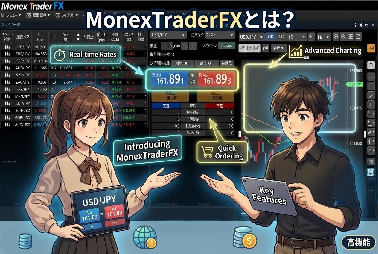 MonexTraderFX（マネックストレーダーFX）とは？機能・使い方・PC/アプリを解説
