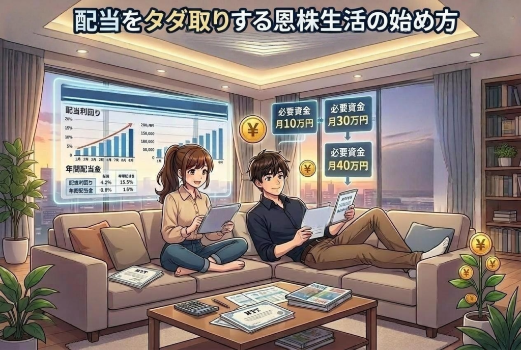 恩株の作り方を初心者向けに解説｜2倍を待たずに配当をタダ取りする恩株生活の始め方【最新版】