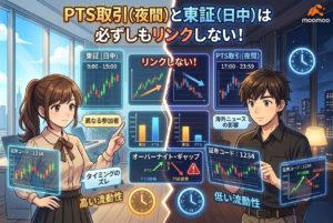 PTS取引の夜間と日中は“リンクしない”？初心者が損しない関係性とおすすめ証券会社2社