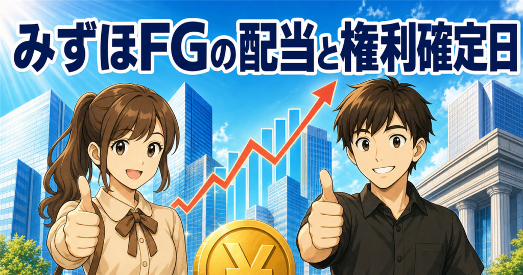 みずほの配当金の権利確定日はいつ？100株でいくら・利回りを一次情報で解説