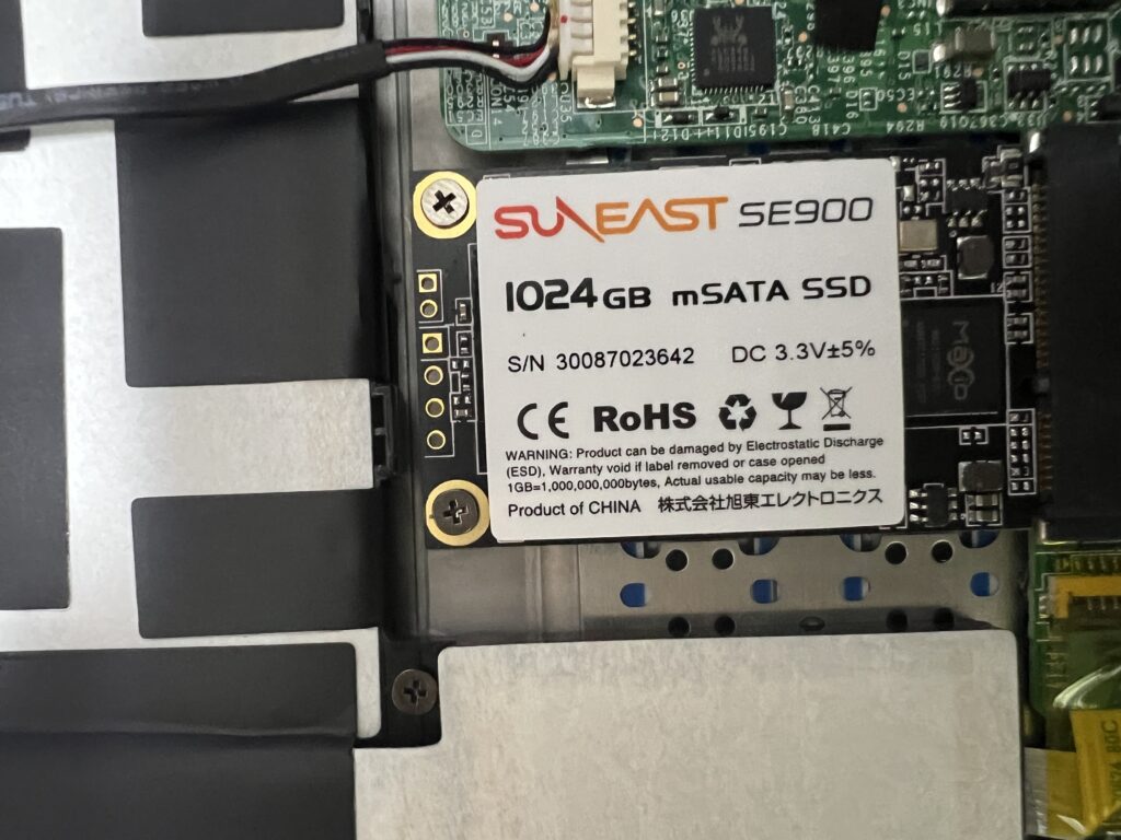 ｍSATA規格のSSD