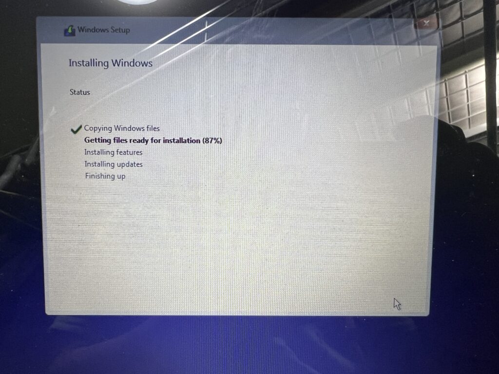 Windowsのインストール