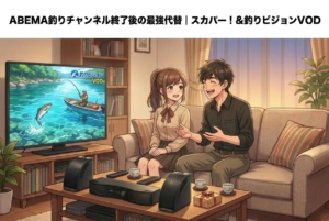 ABEMA釣りチャンネル終了後の最強代替｜スカパー！＆釣りビジョンVODが正解の理由