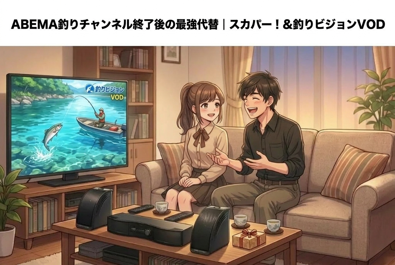 ABEMA釣りチャンネル終了後の最強代替｜スカパー！＆釣りビジョンVODが正解の理由