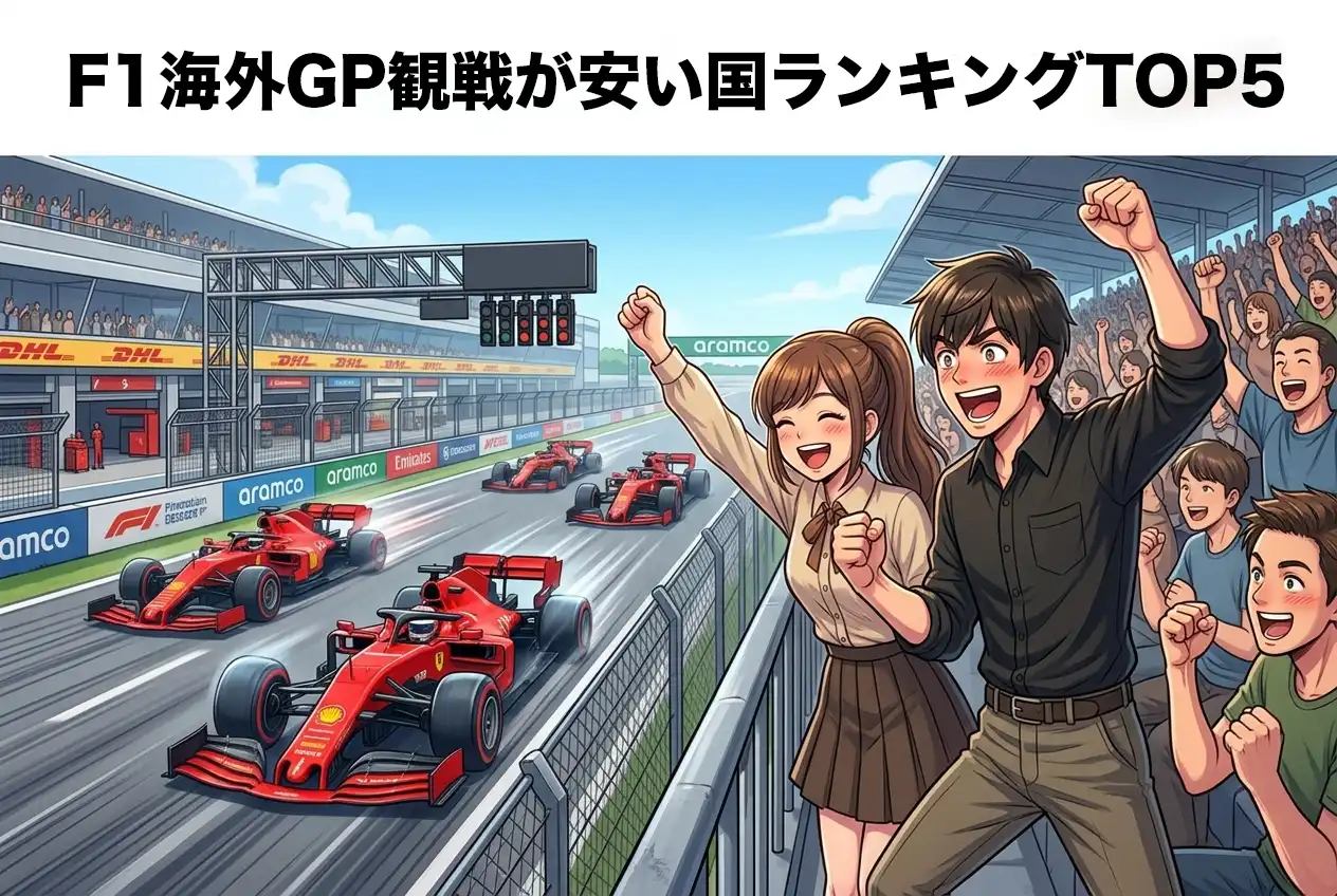 【最新版】F1海外GP観戦が安い国ランキングTOP5｜総予算・チケット・航空券で徹底比較