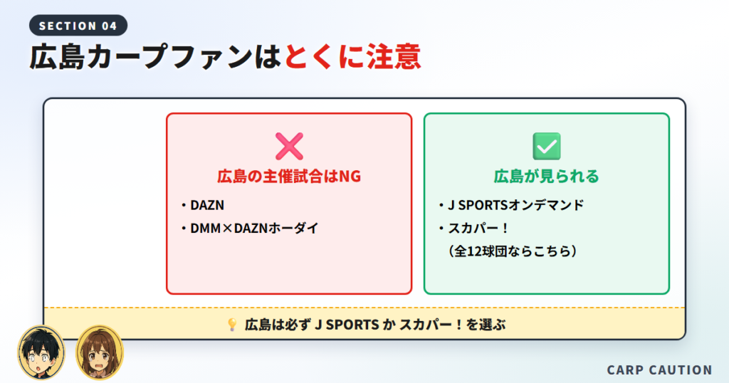 広島カープファンはとくに注意が必要です